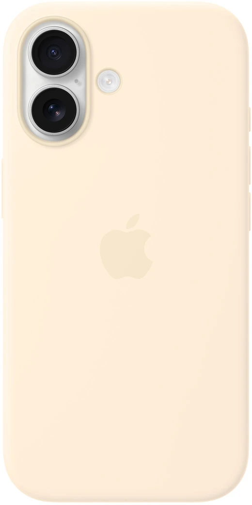 Apple iPhone 17 Silikon Case mit MagSafe Vanille