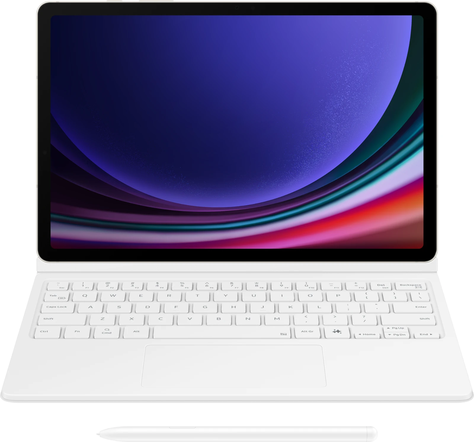 Samsung Book Cover Keyboard Galaxy Tab S9/S9 FE/S10 FE White